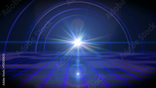 future floor ray light tunnel