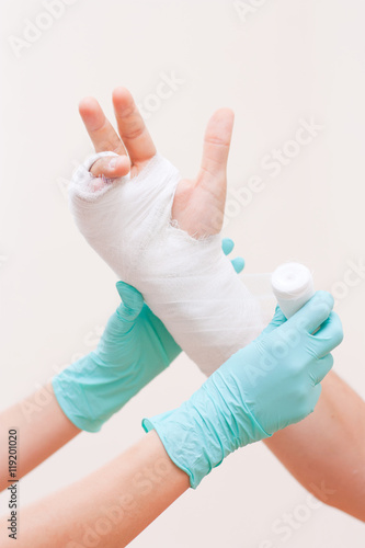 Attending the wounded