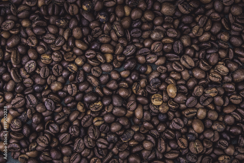 Obraz premium Coffee with background. Close up.