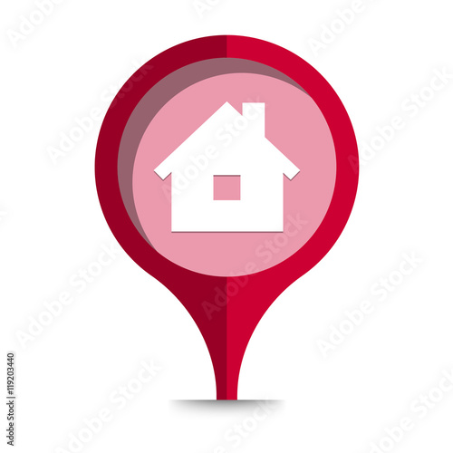 The tag with home icon