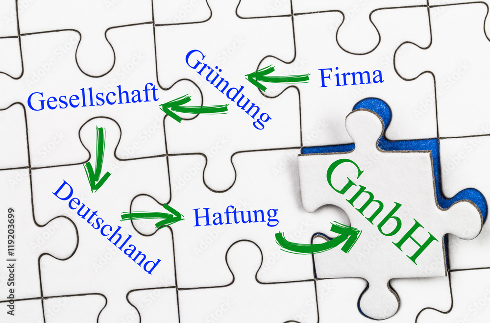 GmbH Konzept auf Puzzle GmbH Konzept auf Puzzle