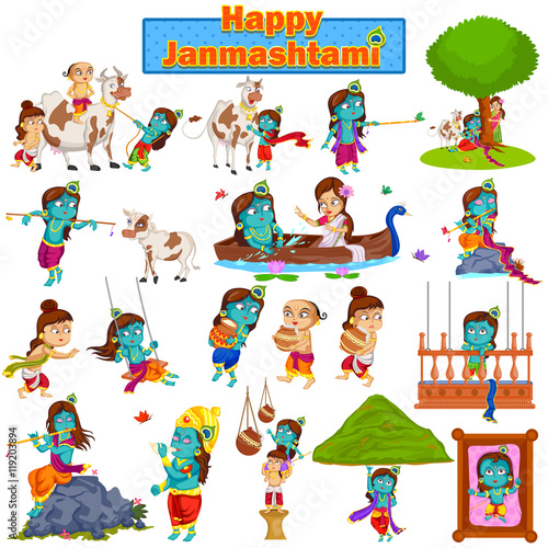 Krishna Janmashtami background