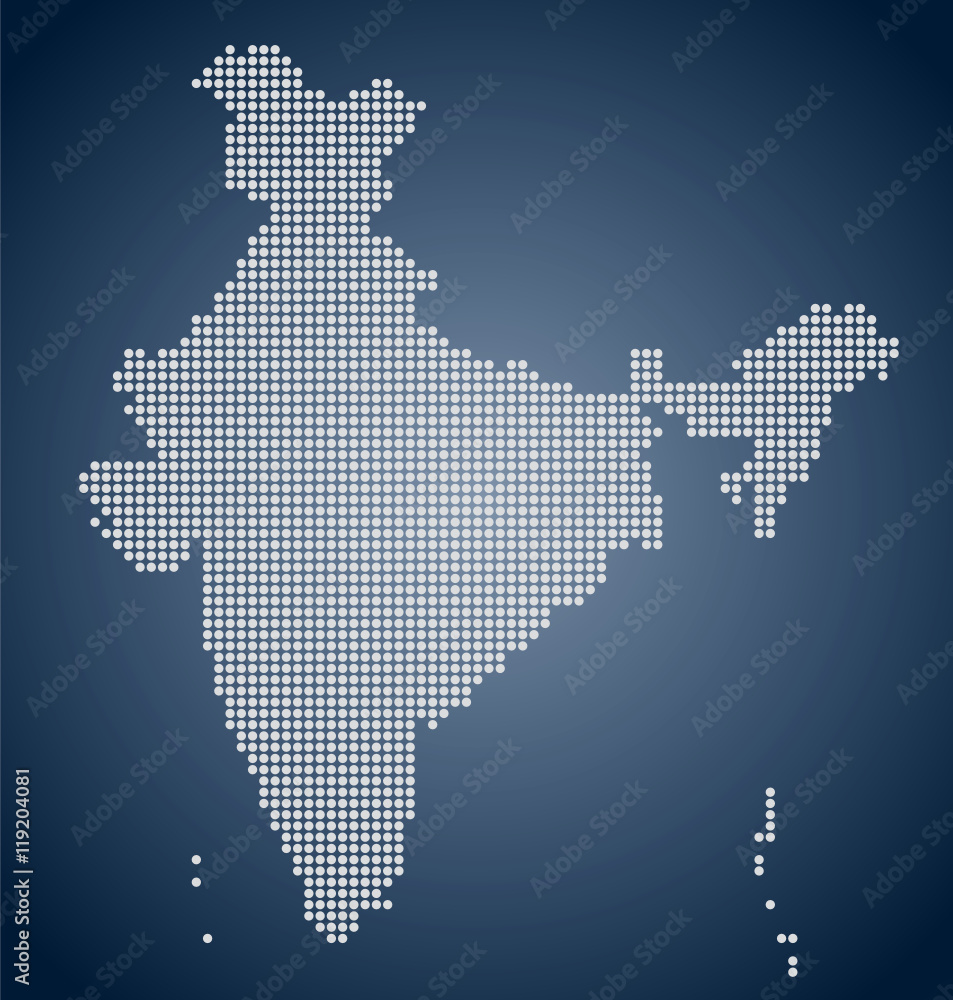 The India Map - Pixel 
