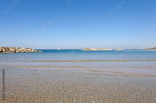 Beach of Mediterranean Sea