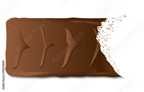 Bitten Chocolate Biscuit Bar