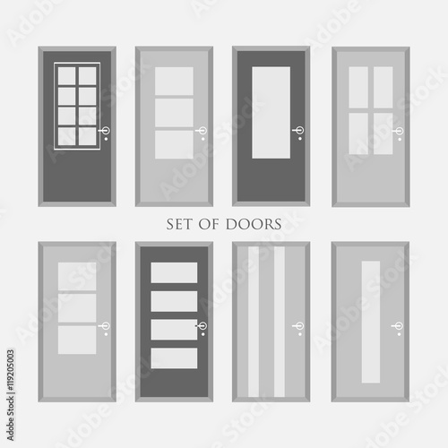 set of doors