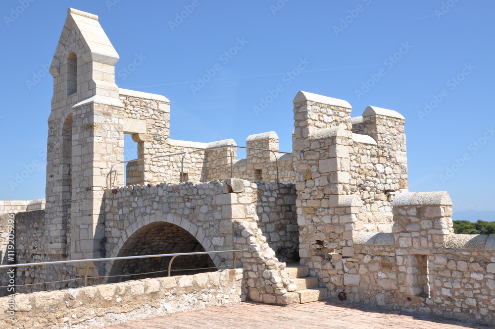 Fort ruin on Lerins Abbey