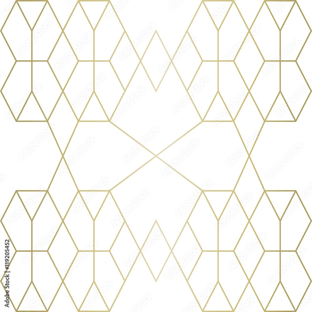 Fototapeta premium golden texture. from geometric patterns on a white background