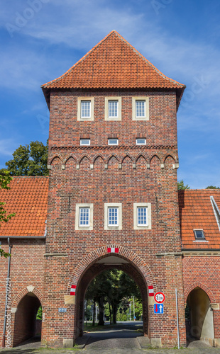 Old city gate Walkenbruckentor in the historical center of Coesf