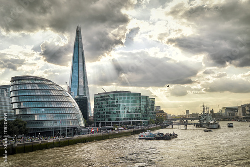 Photography London City Hall at sunset