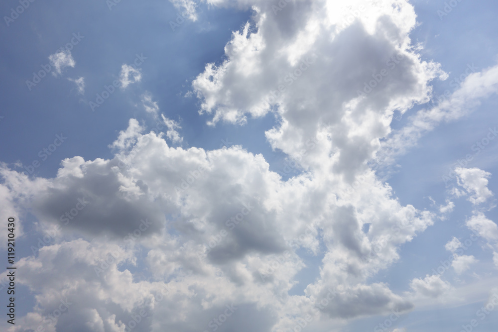 the white clouds floating on a background of blue sky the white clouds floating on a background of blue sky