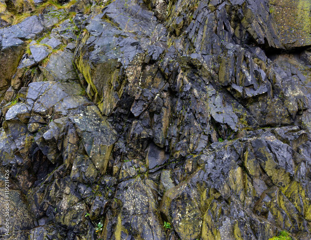 Obraz premium Black rock texture