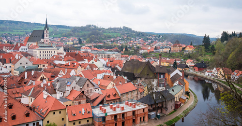 Cityscape of Cesky Krumlov, Czech Republic