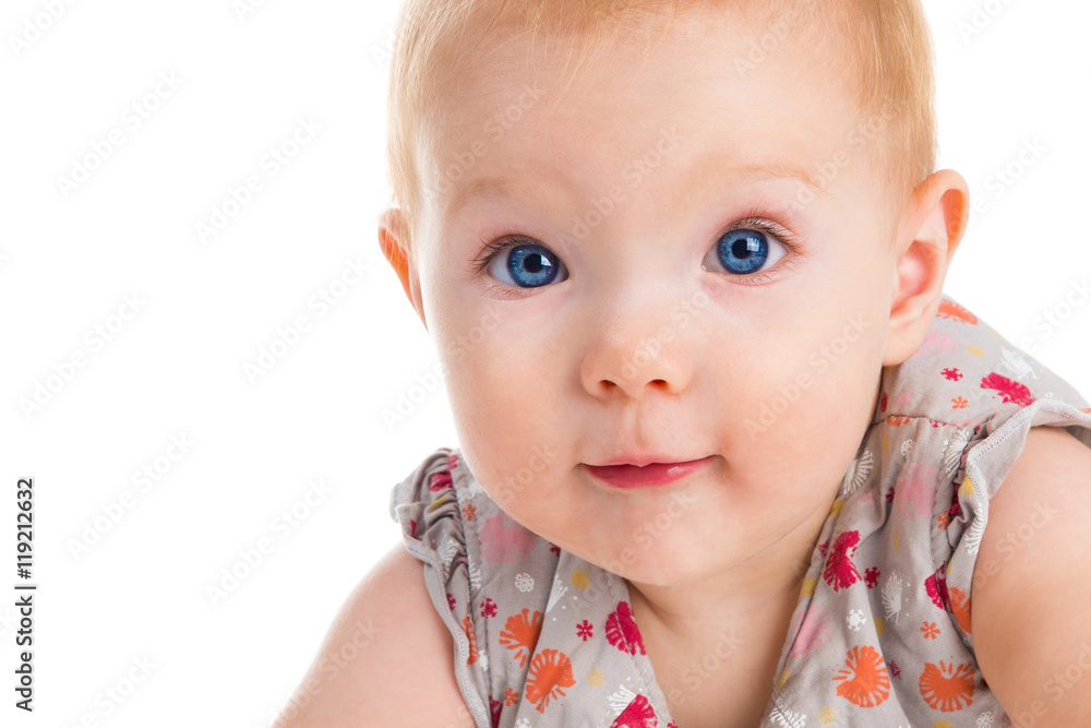 Child. Little girl. Portrait of beautiful happy baby Child. Little girl. Portrait of beautiful happy baby