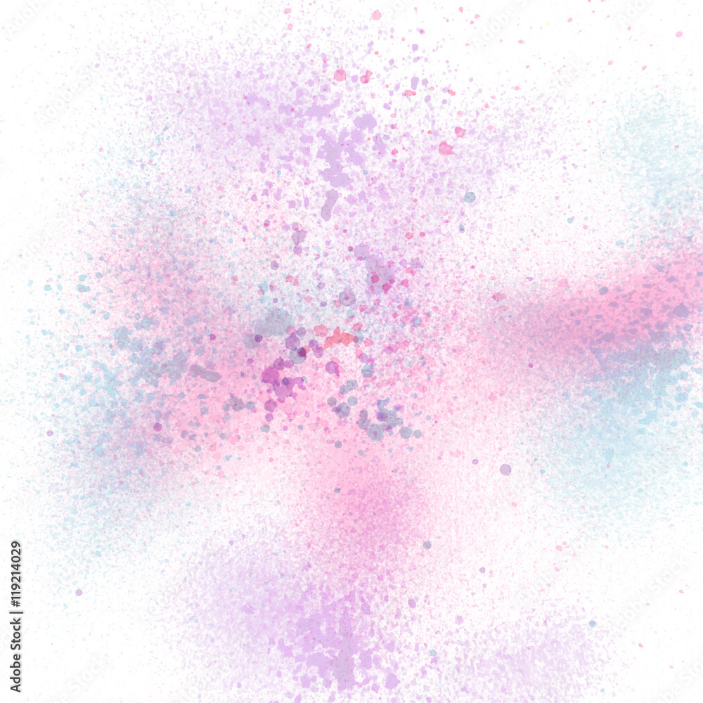 Colorful pastel spray paint on white background Colorful pastel spray paint on white background