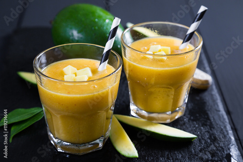 Fresh mango smoothie