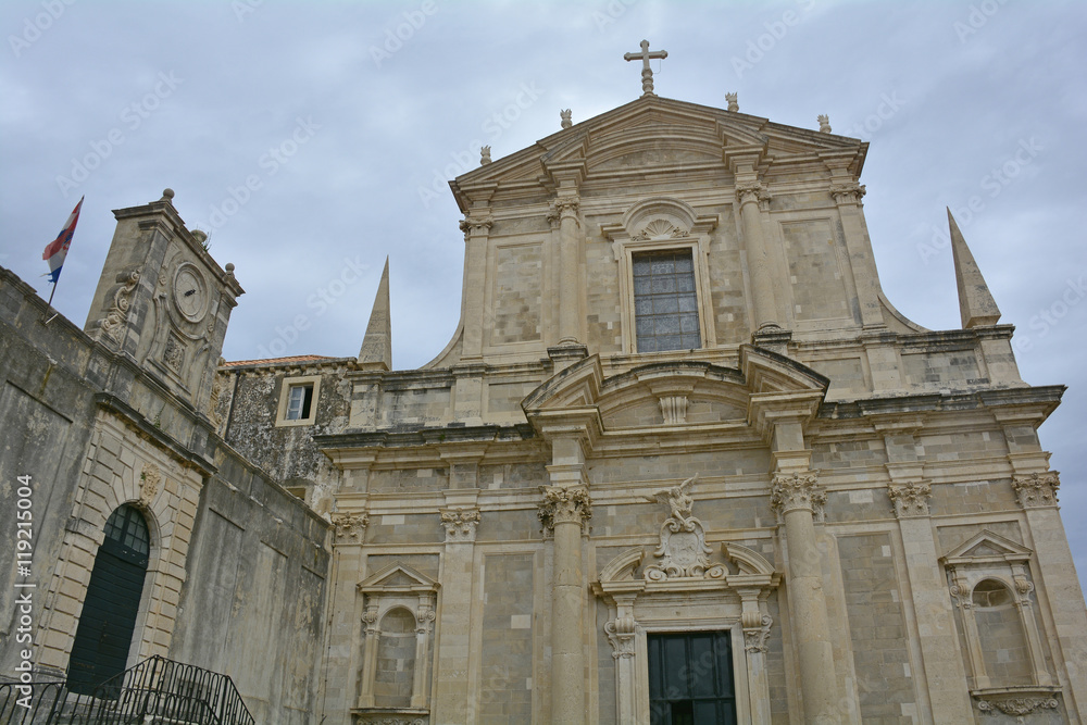 The historic St Ignatious of Loyola Church in Dubrovnik
