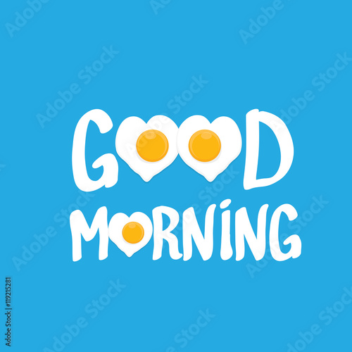 Fried Egg vector . good morning concept.