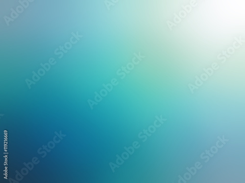Abstract gradient turquoise blue teal white colored blurred back
