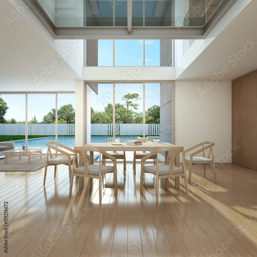 Meeting and living room in home office - 3d rendering © terng99