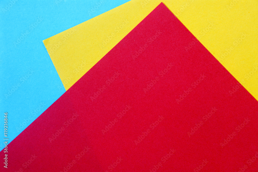 Material design on colorful papers Material design on colorful papers