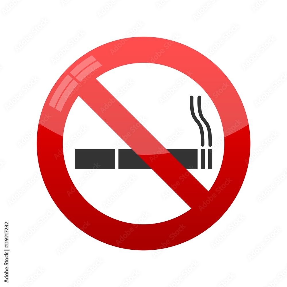 No smoking sign. Vector isolated. No smoking sign. Vector isolated.