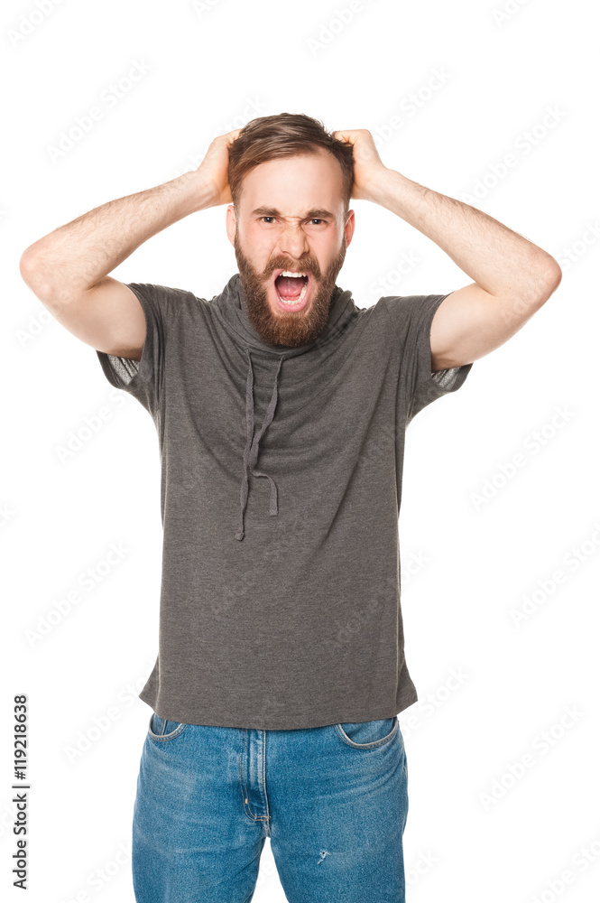 studio portraits man with beard and woman with red curly hair studio portraits man with beard and woman with red curly hair