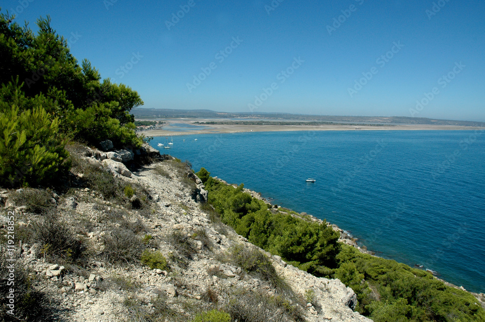 Plage des Coussoules à Leucate, Aude, sur la mer Méditerranée