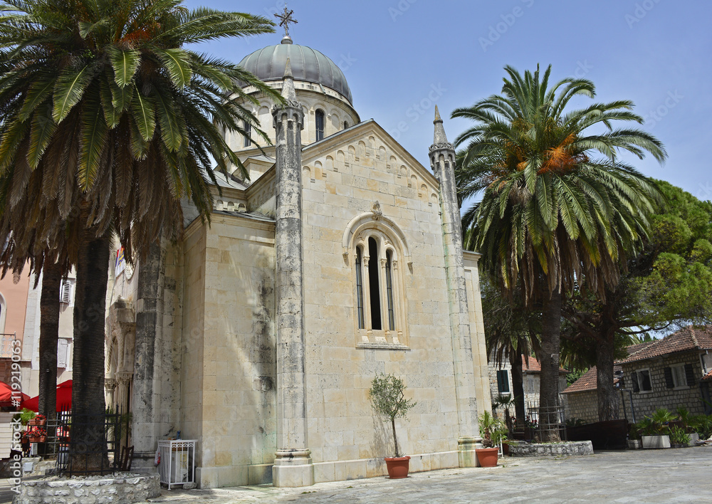 The Orthodox Church of Archangel Michael, located in the main square of old town Herceg Novi, was built between 1883 and 1919 out of Korcula stone.

