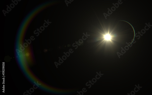 Lens Flare warm sun