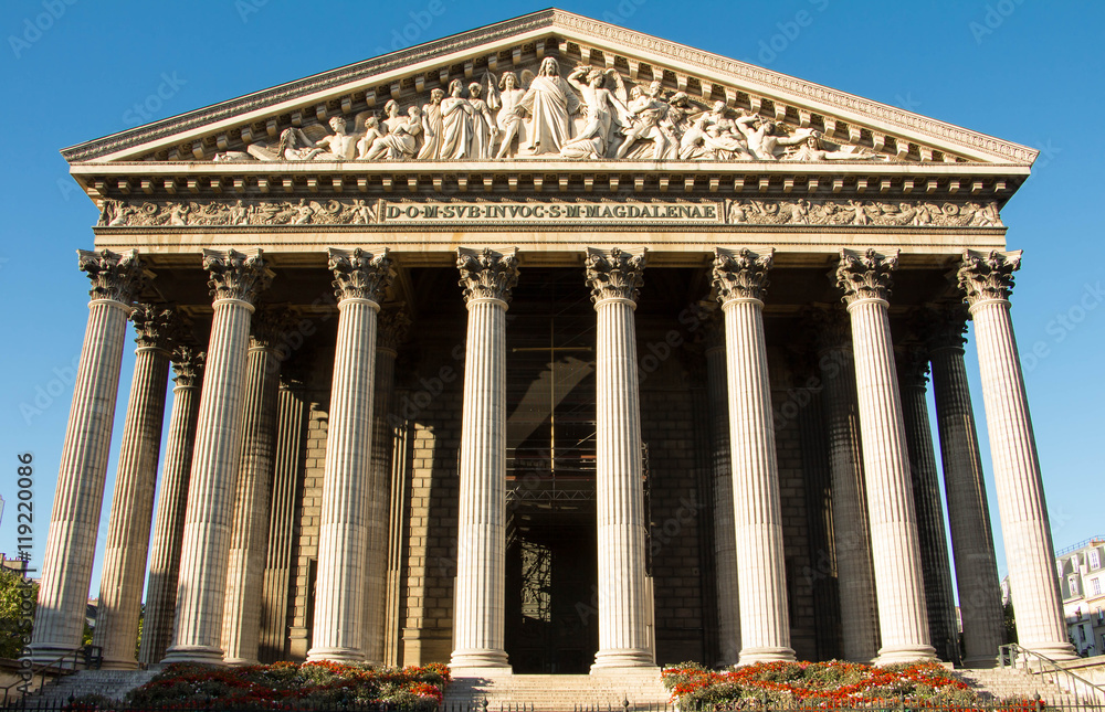 Fototapeta premium The Madeleine church, Paris, France.