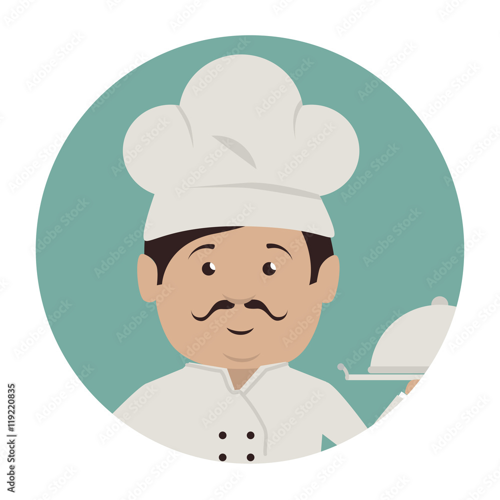 chef character service icon vector illustration design chef character service icon vector illustration design