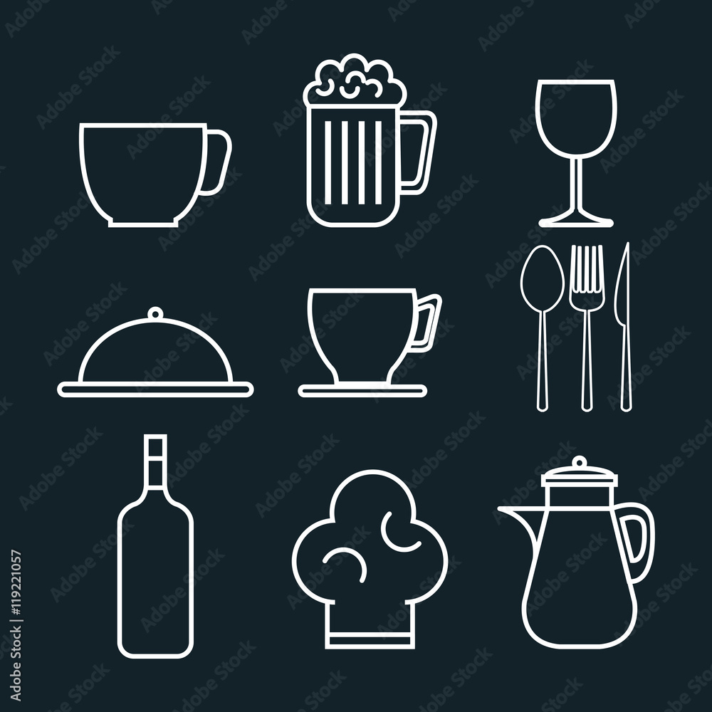 restaurant menu set icons vector illustration design restaurant menu set icons vector illustration design