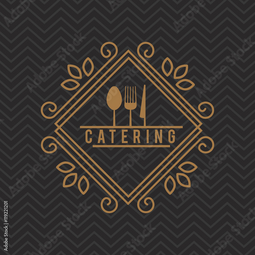 catering delicious food icon vector illustration design