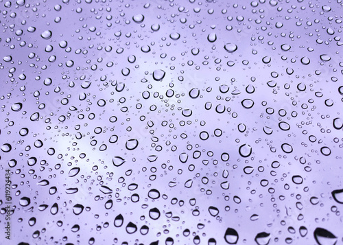 Rain drops on glass window ...