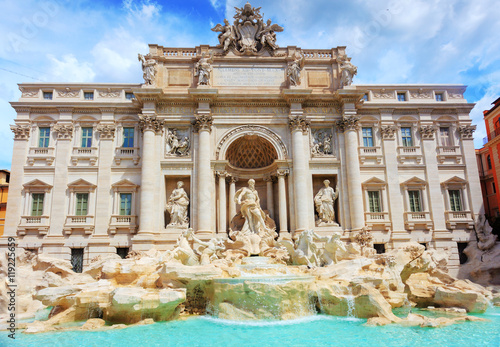 Trevi fountain in Rome, Italy