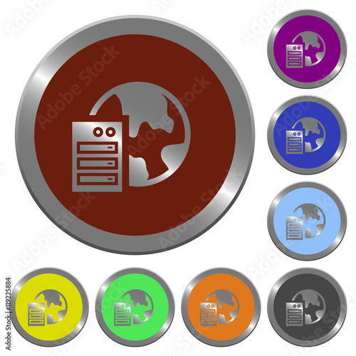 Color web hosting buttons