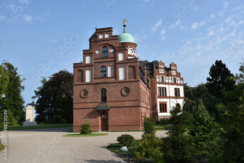 Schloss Wiligrad am Steilufer des Schweriner Sees in Mecklenburg-Vorpommern photo