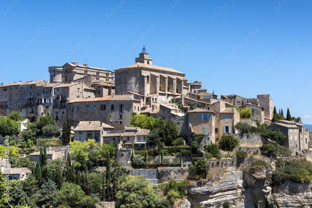Vew of the village of Gordes in France