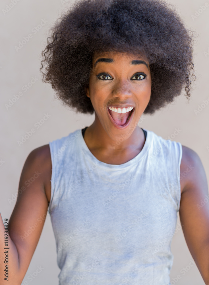 Beautiful afro woman Beautiful afro woman
