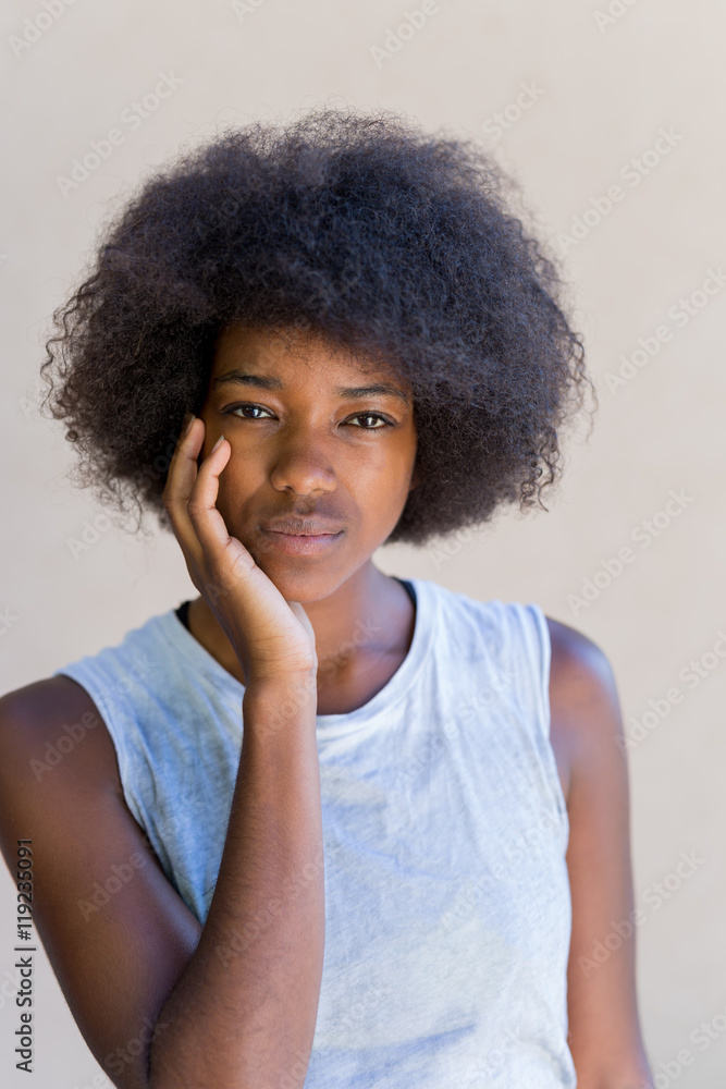 Beautiful afro american women doing funny poses Beautiful afro american women doing funny poses