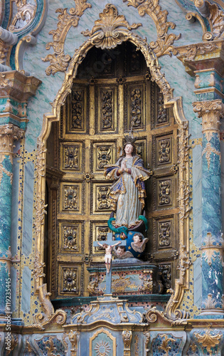 Mother Mary in Aveiro Carthedral, Portugal photo