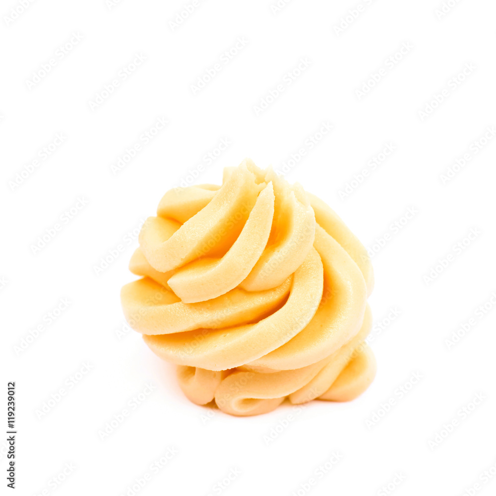 Frosting cream swirl isolated Frosting cream swirl isolated