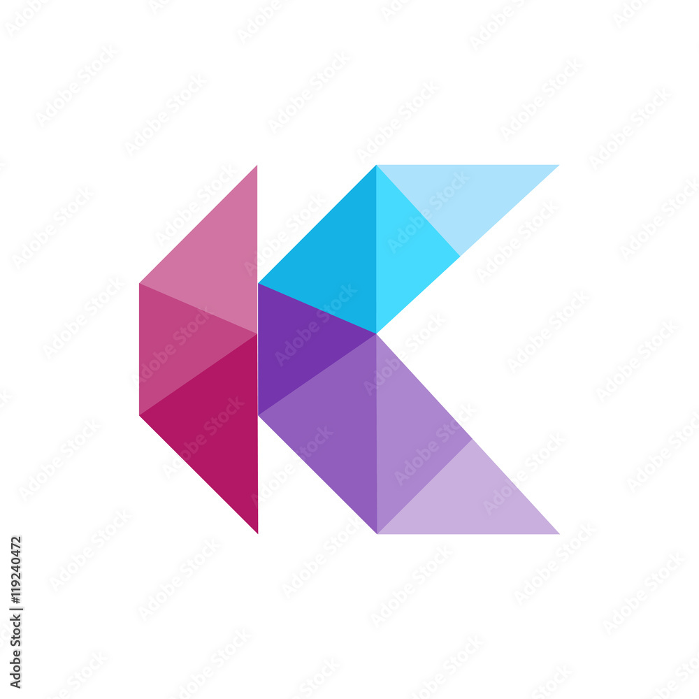 Colorful Letter K Logo Colorful Letter K Logo