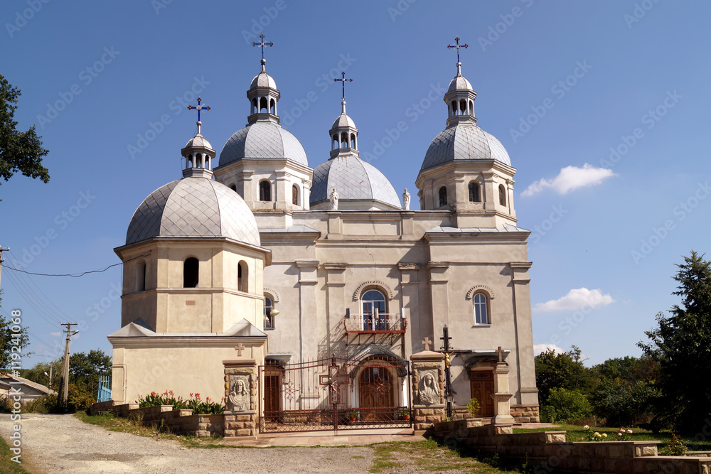 Beautiful greek-catholic church in Strusiv