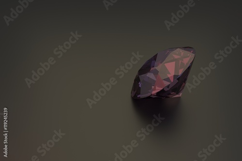 diamond 3D render photo