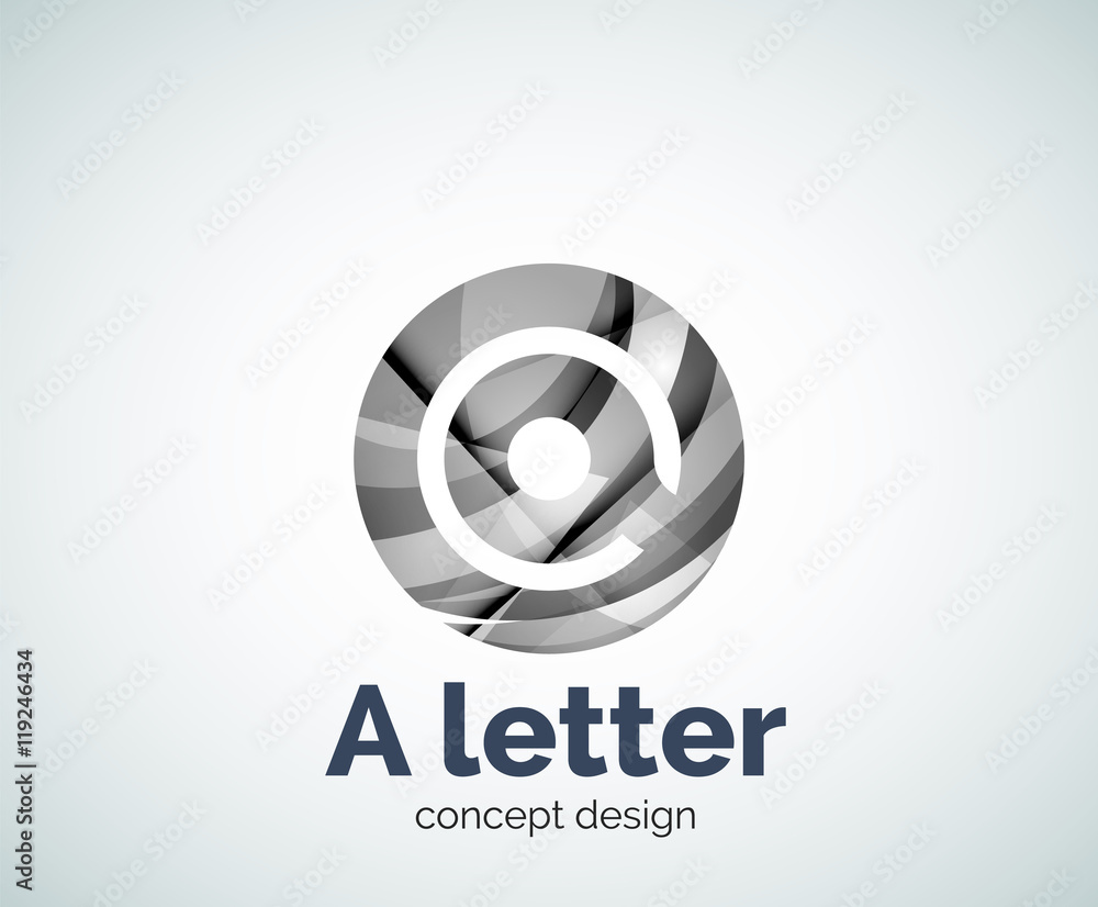 Vector A letter concept logo template Vector A letter concept logo template