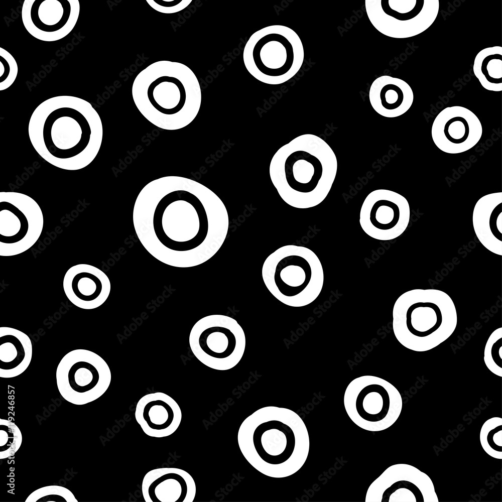 Seamless vector decorative background with circles and polka dots. Print. Cloth design, wallpaper. Seamless vector decorative background with circles and polka dots. Print. Cloth design, wallpaper.