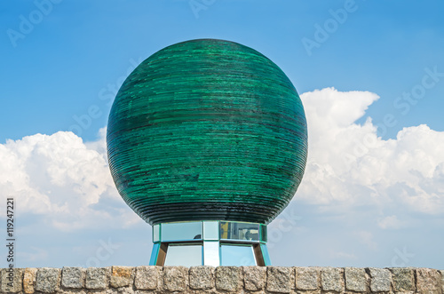 Glass sphere photo