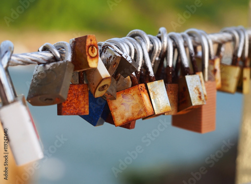 Locked locks of love and loyalty to